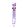 A cute cartoon multi-color press ballpoint pen with a cute design. Ten-color ballpoint pen, a multi-functional student notebook pen Specification image